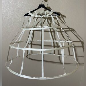 White Hoop Skirt Petticoat
